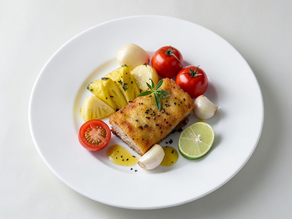 Schnitzel croccanti con salsa di ananas piccante