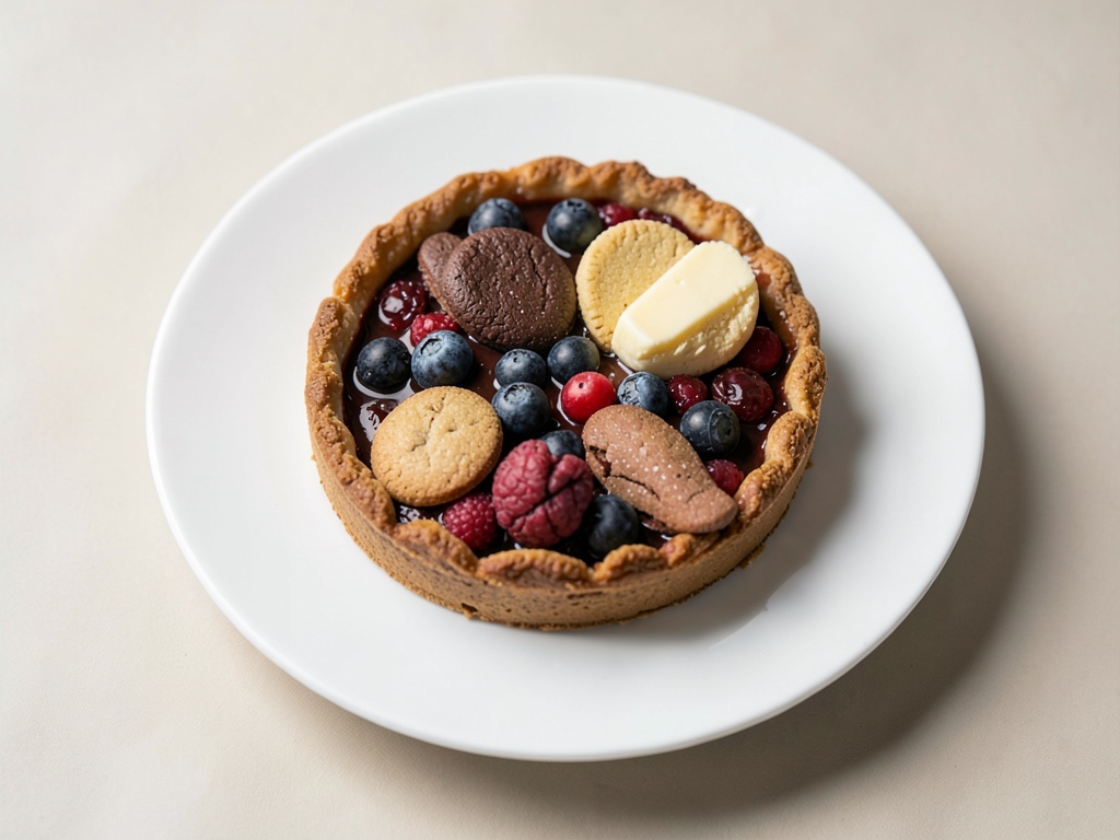 Schoko-Espresso-Tarte mit Beeren