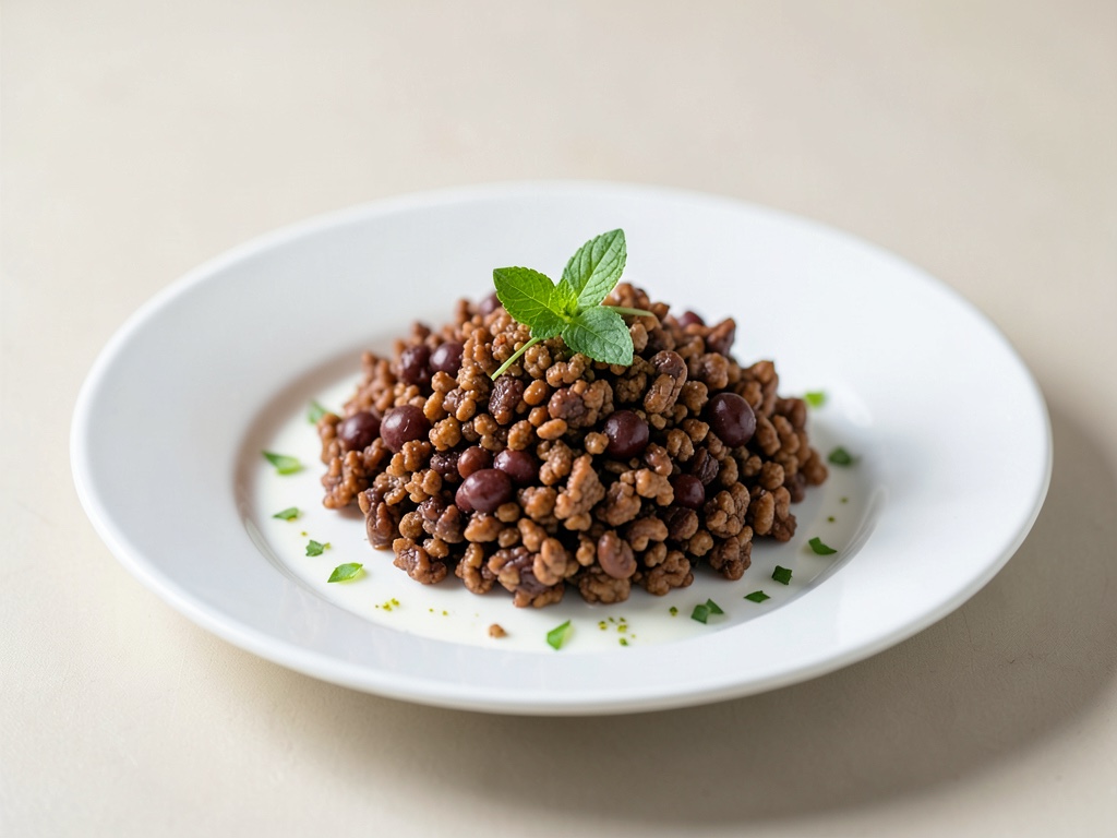 Muesli crujiente de chocolate con leche de soja