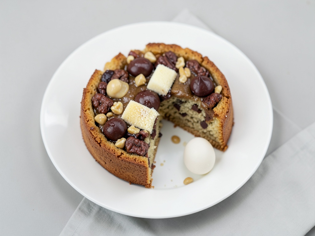Torta al cioccolato e noci con ganache