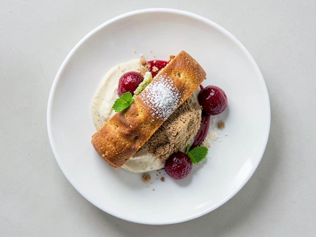 Schoko-Biskuitrolle mit frischer Erdbeer-Quark-Füllung