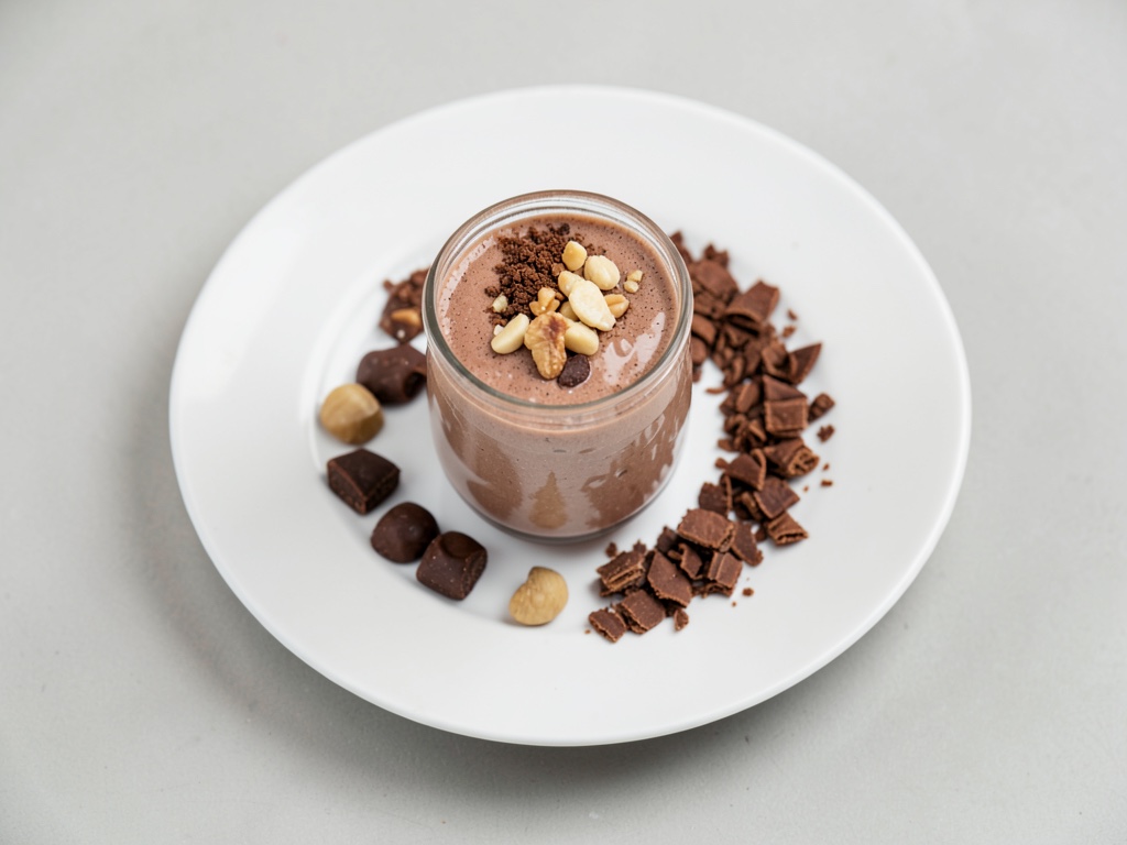 Cremiger Schoko-Shake mit Donut-Flair