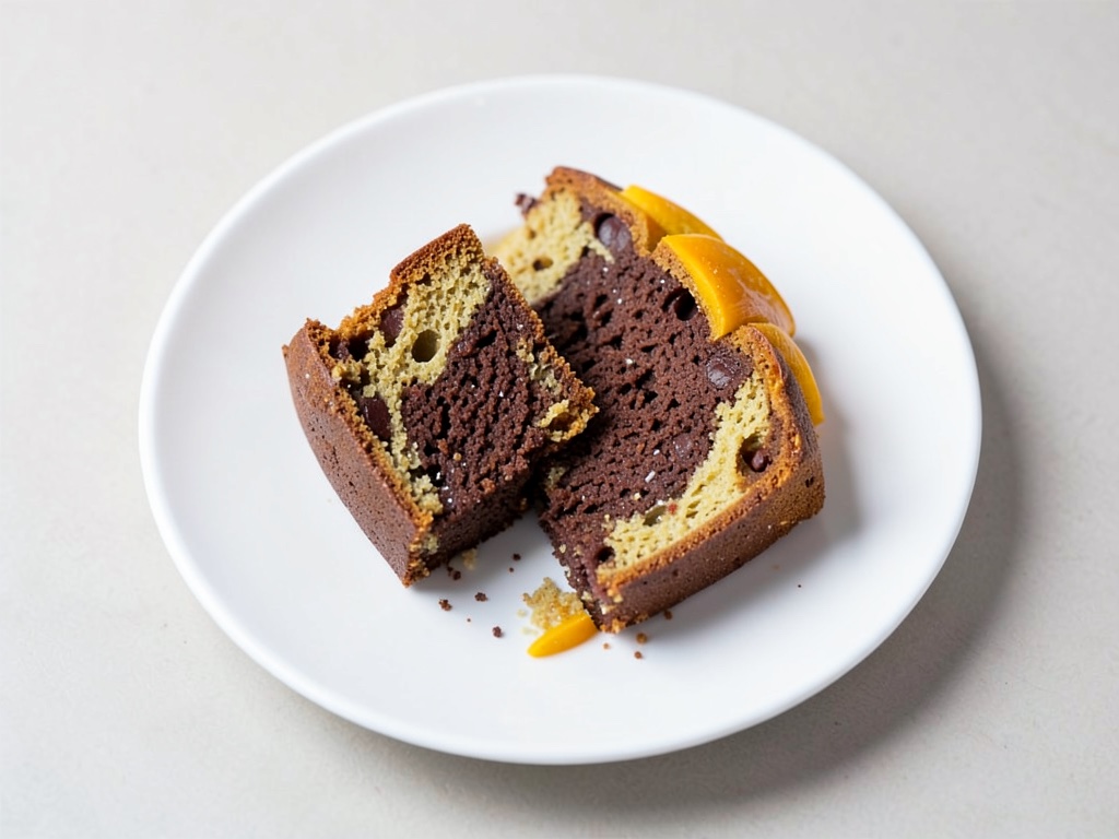 Schokoladenkuchen mit Mango