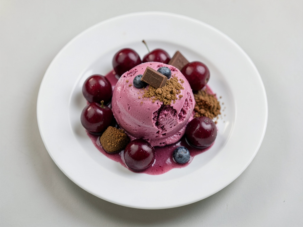 Eisiger Schwarzwälder Kirsch Joghurt