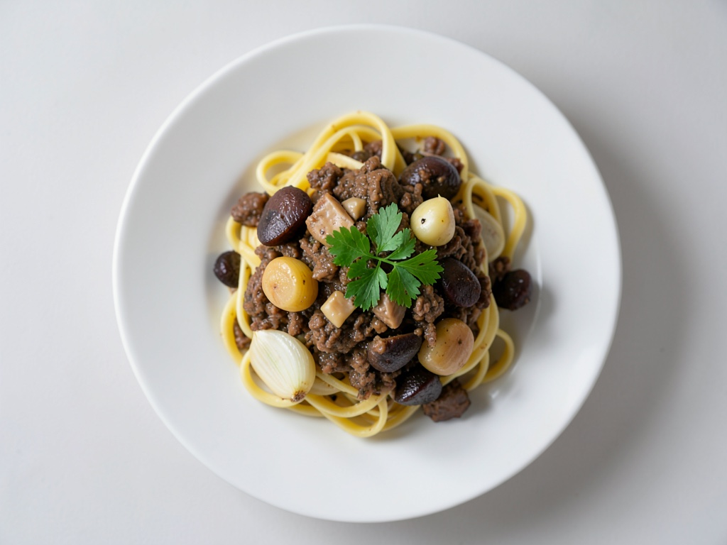 Schwarzwurzelragout mit Pasta