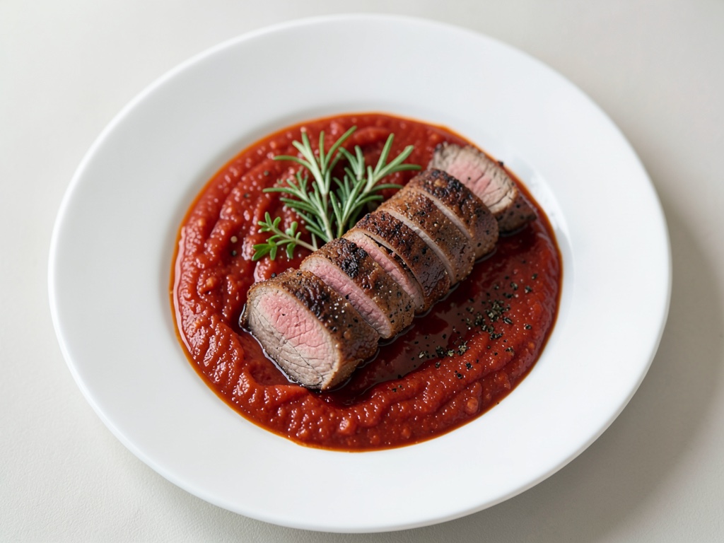 Filetto di maiale croccante avvolto nel prosciutto con peperoni