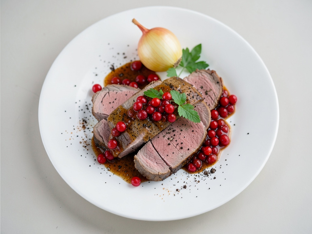 Filetto di maiale tenero con topping di uvetta dolce-aspro