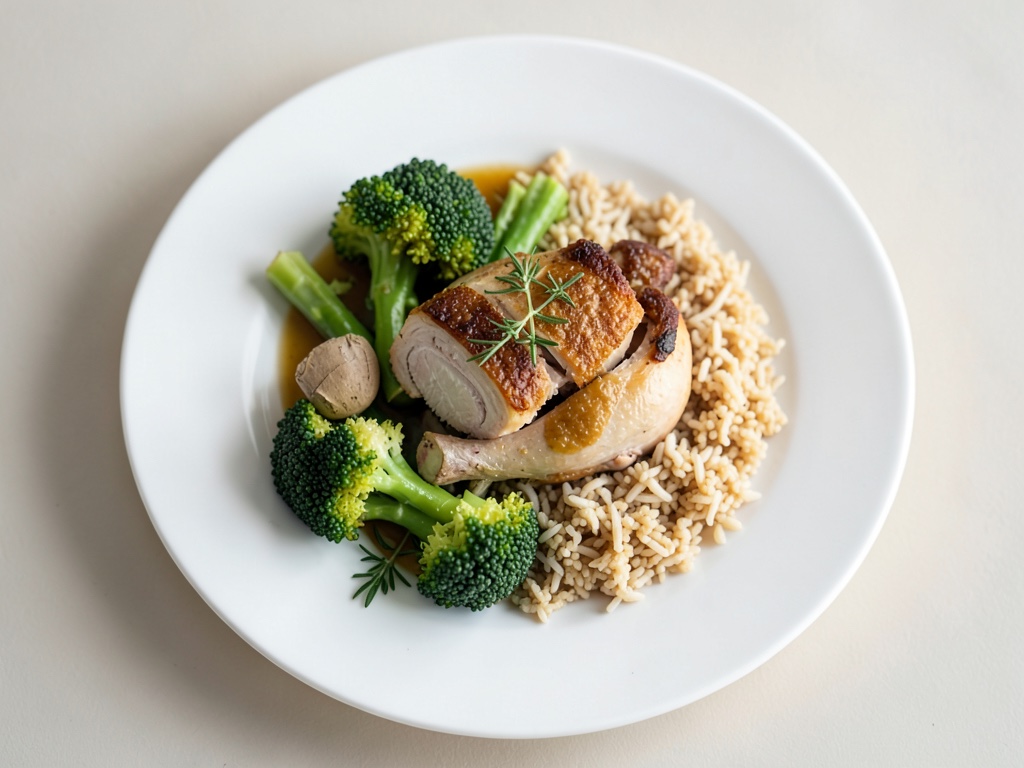 Pollo croccante in salsa sesamo-miele con couscous e broccoli
