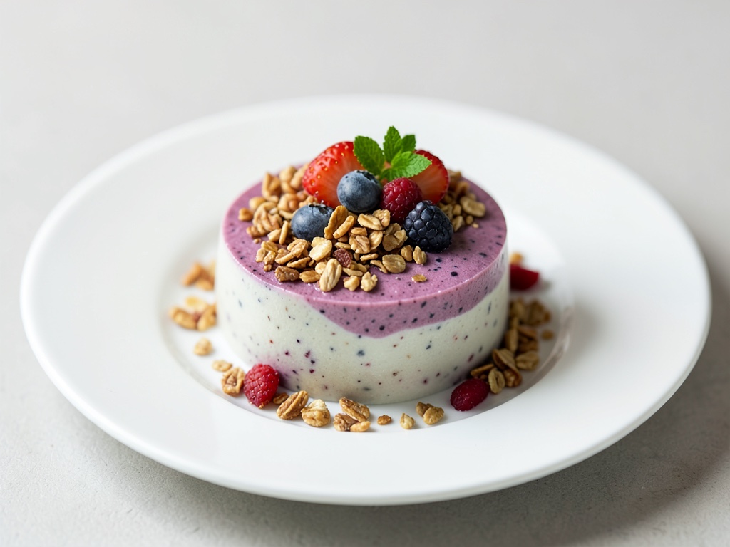 Knuspriges Granola und fruchtige Smoothie Bowl