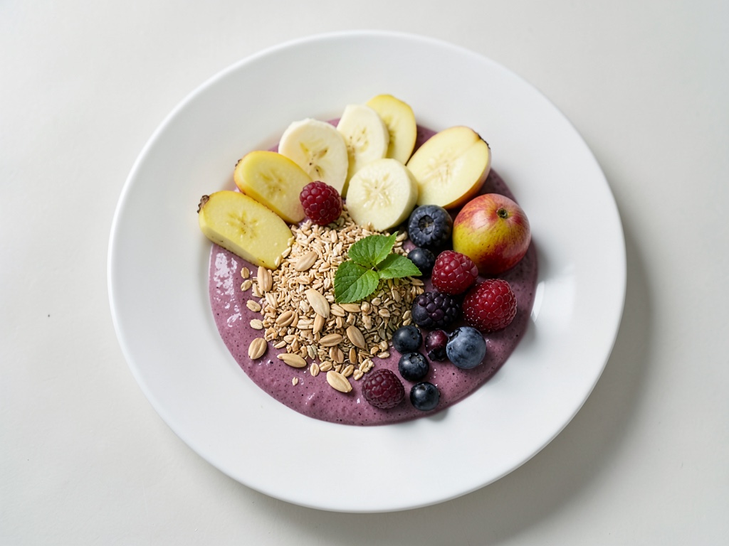 Smoothie Bowl mit Haferflocken
