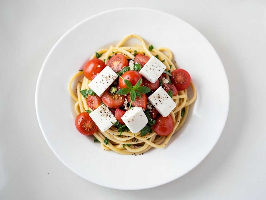 Sommerliche Spaghetti alla Caprese