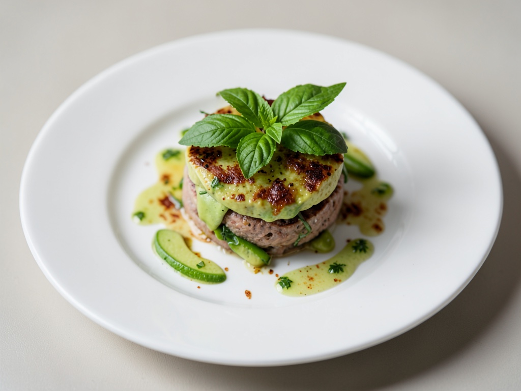 Condimento estivo fresco a base di avocado, lime e basilico
