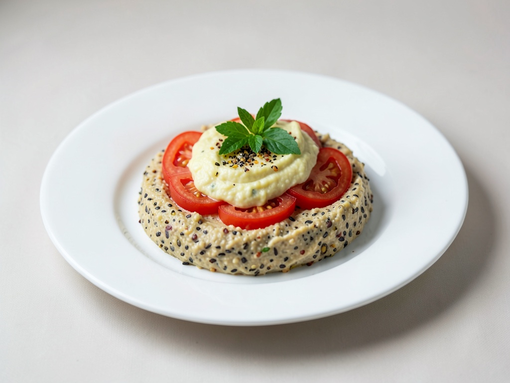 Pasta de semillas de girasol cremosa con tomate