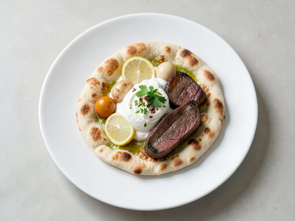 Souvlaki-Pita grecque avec sauce au yaourt