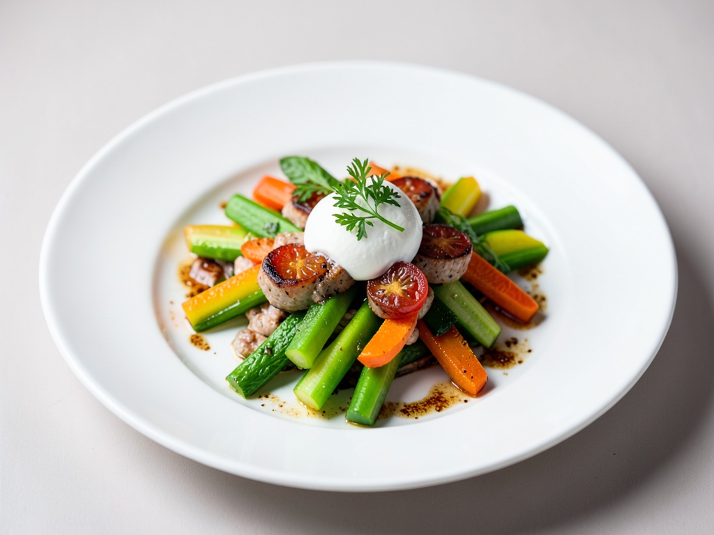 Palitos de verduras frescas con crema agria