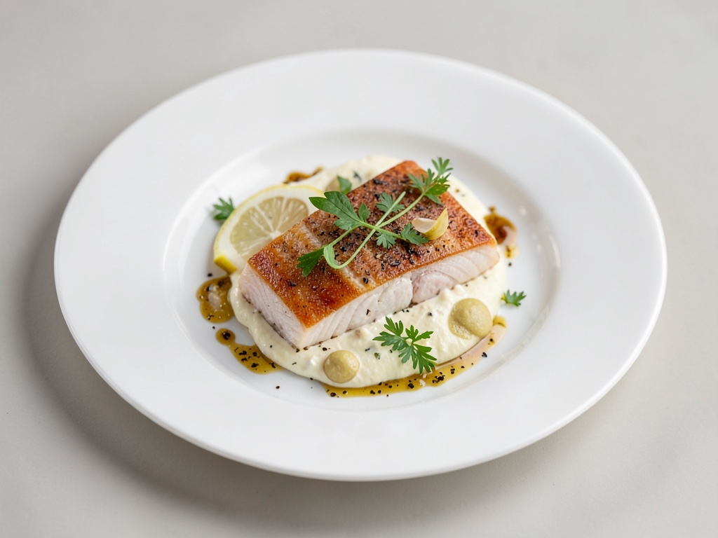 Delicato merluzzo sottovuoto con crema al limone fresca