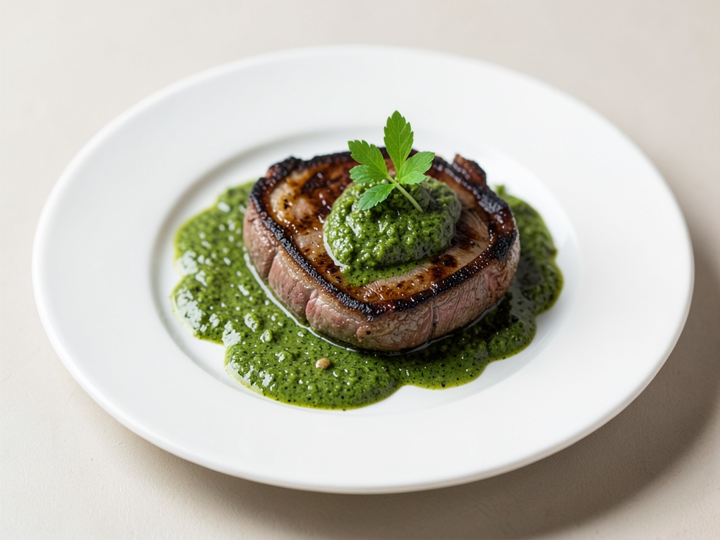 Bistecca di struzzo sous-vide con Mojo Verde