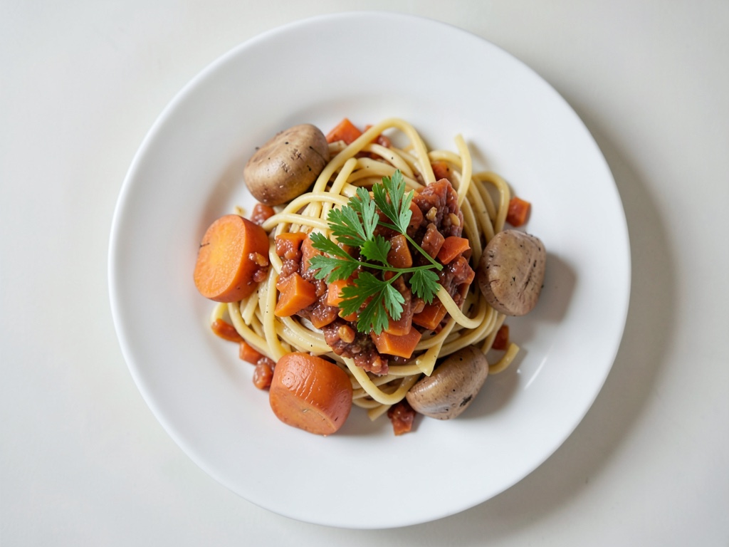Spätzle mit Karotten und Birnen-Sauerkraut