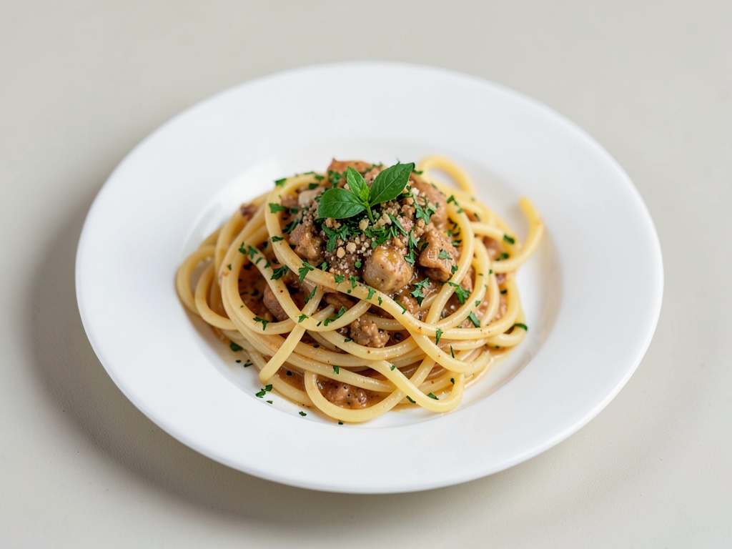 Knoblauch-Petersilie-Spaghetti