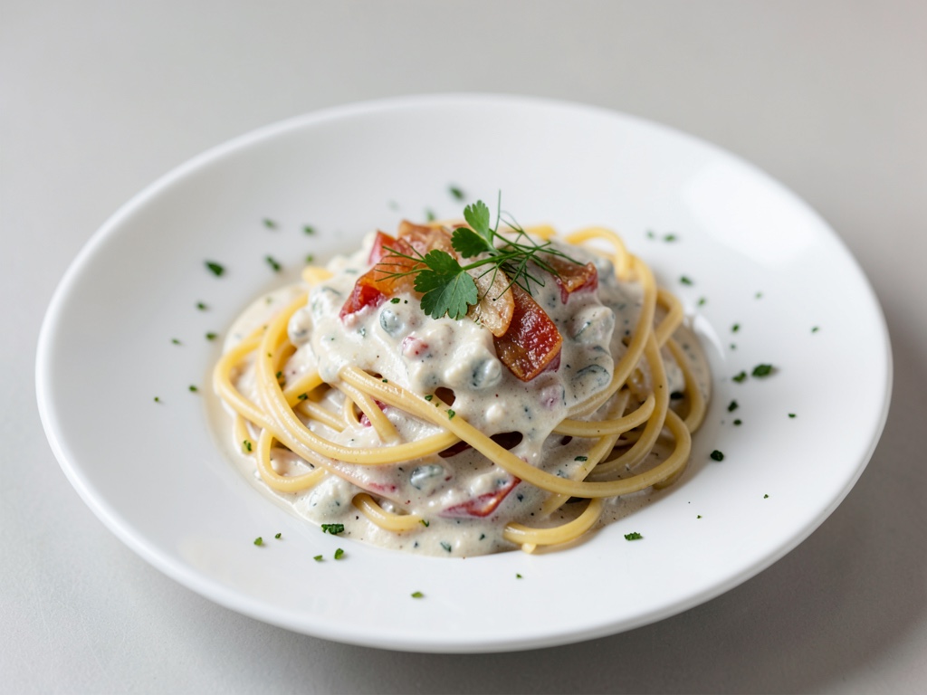 Cremige Spaghetti Carbonara mit Sahne