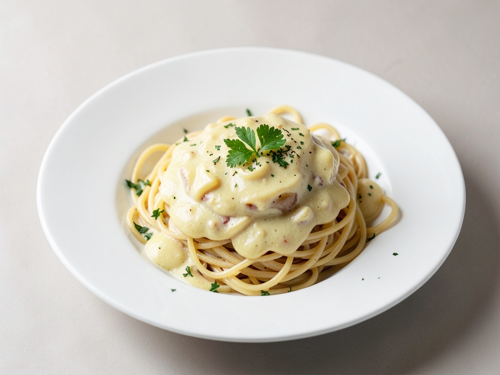 Spaghetti mit cremiger Zitronensauce