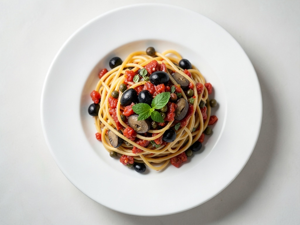 Spaghetti mit Sardellen und Kapern