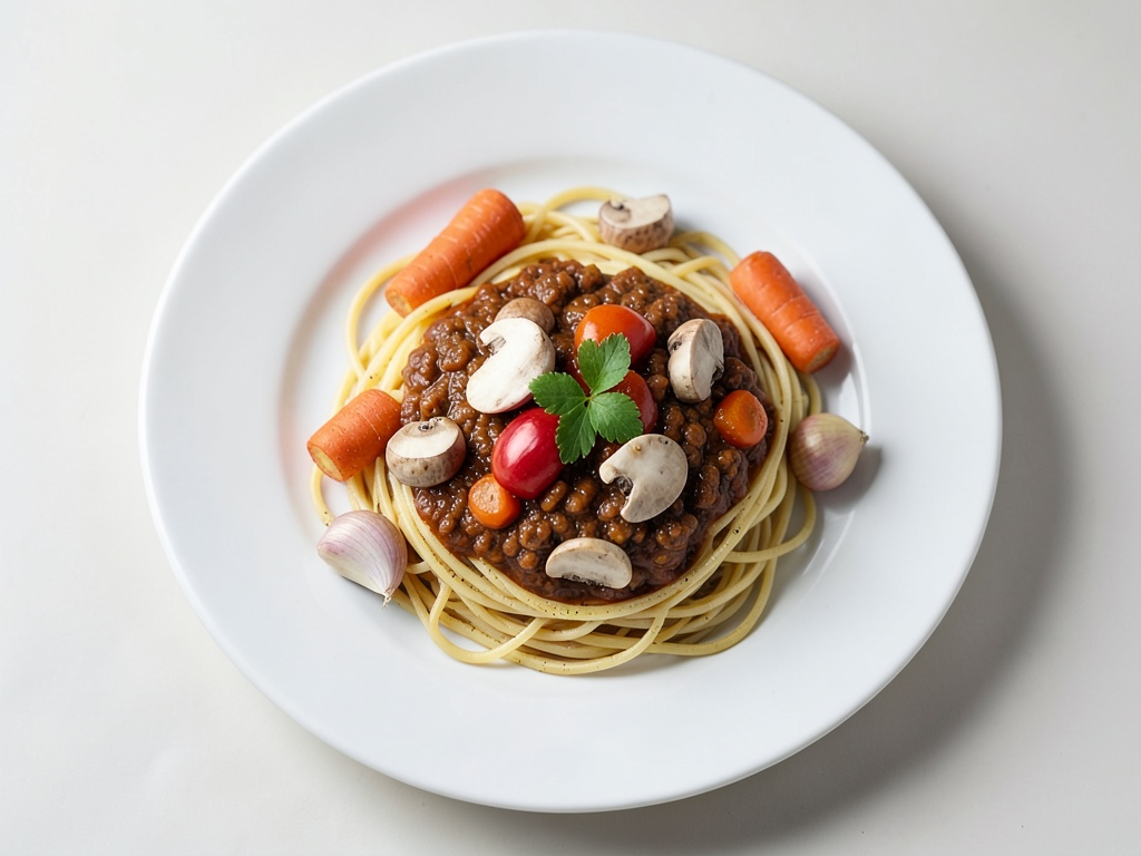 Schnelle Spaghetti mit Soja-Bolognese