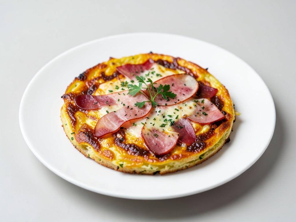 Tortilla spagnola con prosciutto serrano