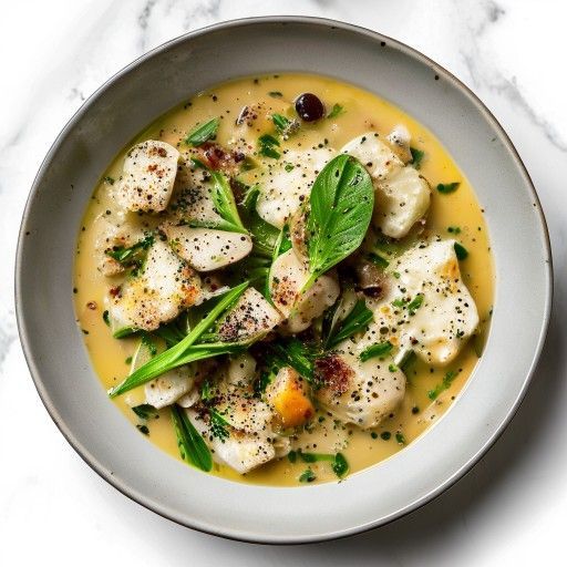 Sopa cremosa de espárragos verdes