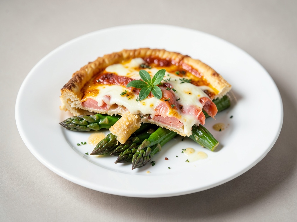 Quiche di asparagi, salmone affumicato e quark