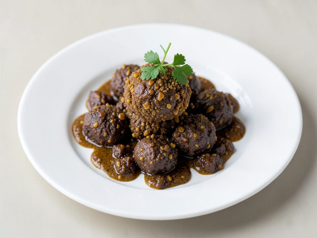 Truffe al cioccolato fondente con biscotti Spekulatius