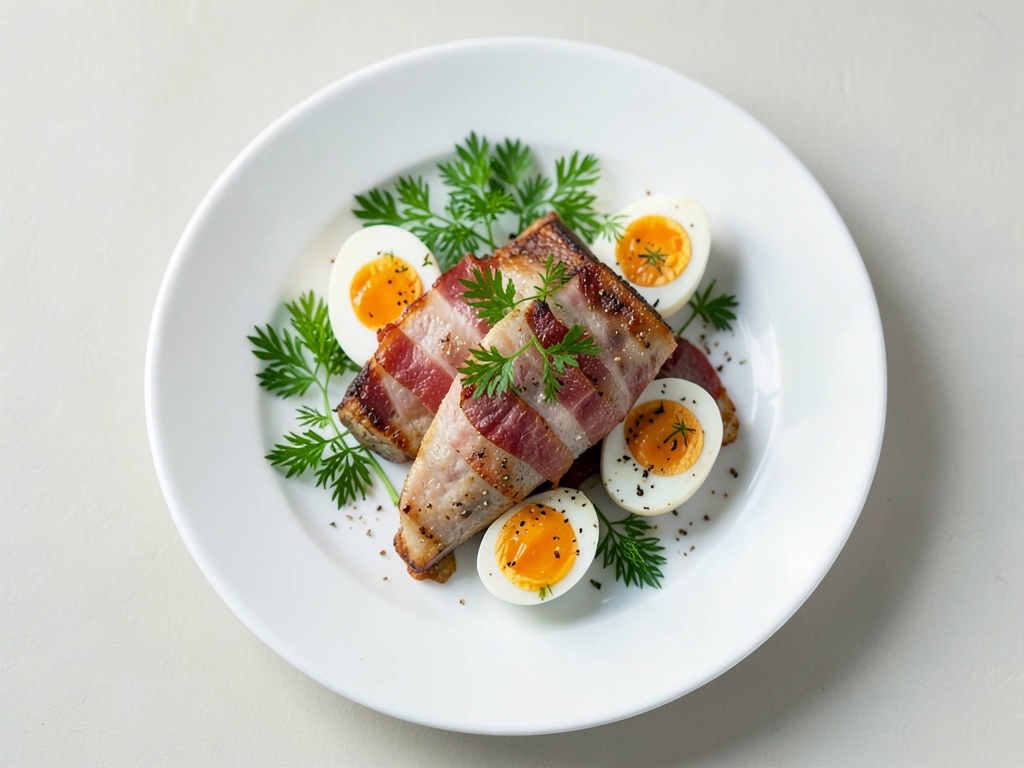 Huevo frito con bacon