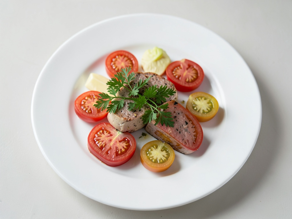 Huevo frito con tomates