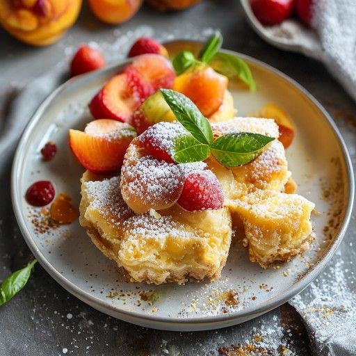 Spiegeleikuchen mit Schmandcreme