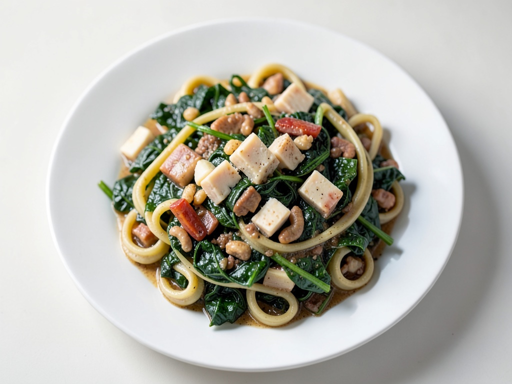Spätzle cremosi agli spinaci e formaggio