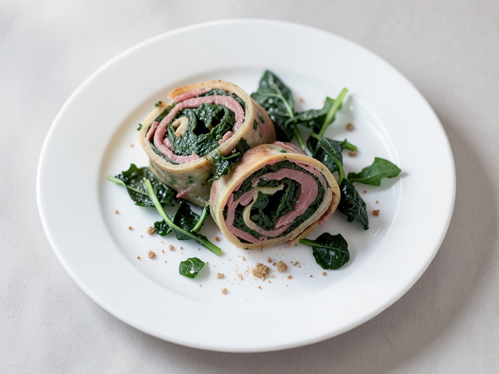 Strudel croccante agli spinaci e salmone affumicato