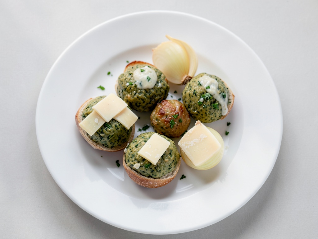 Polpette di spinaci con burro e parmigiano