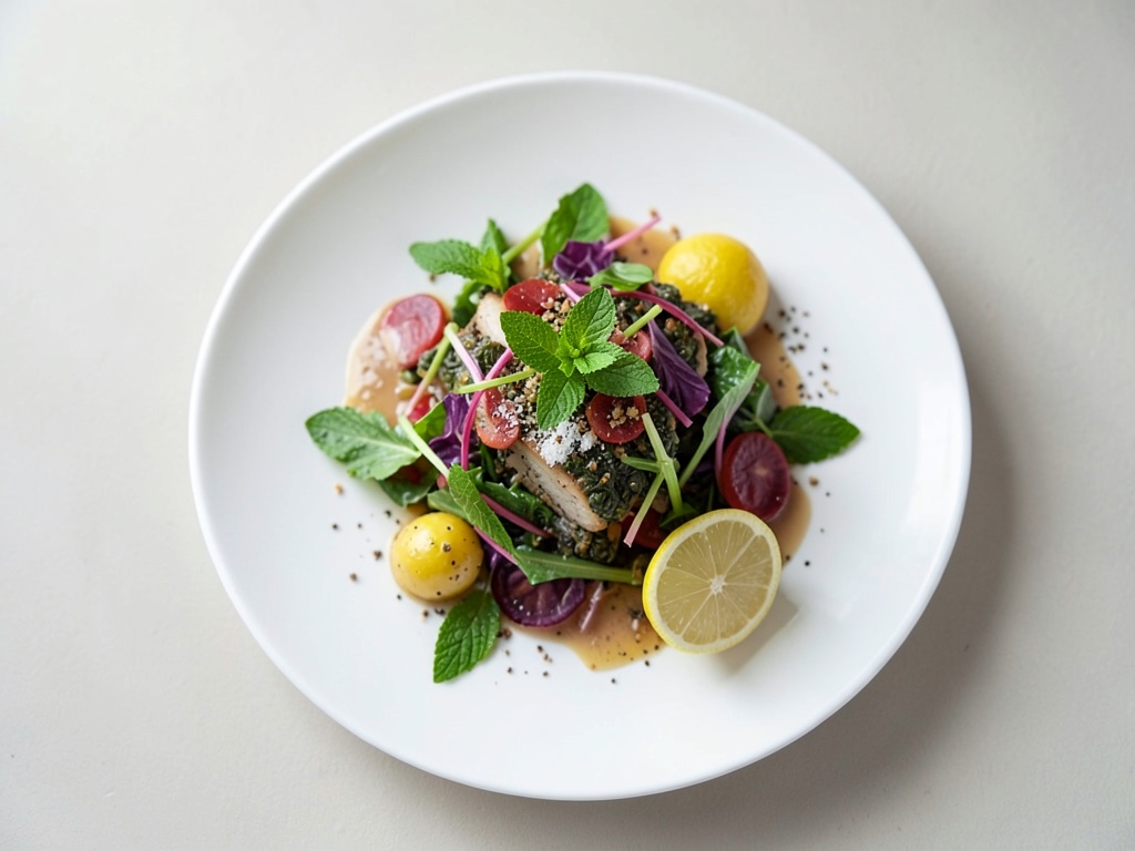 Insalata di cavolo cappuccio croccante con condimento allo yogurt