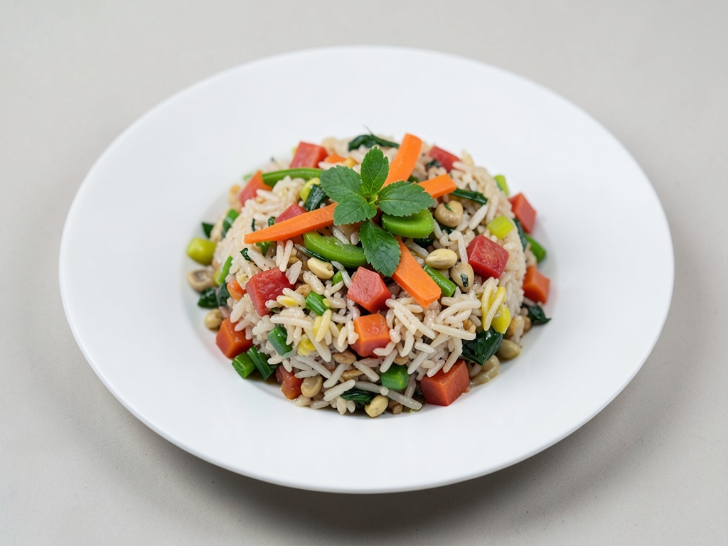 Ciotola di riso veloce con verdure