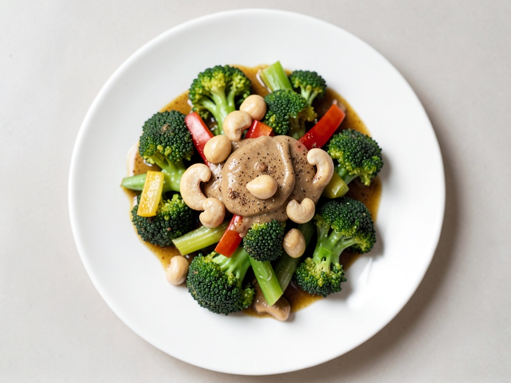 Verdure al wok con riso e anacardi