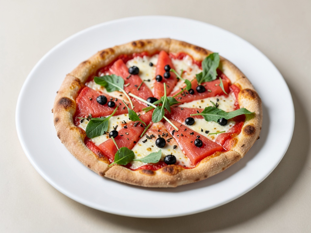 Süße Wassermelonen-Pizza