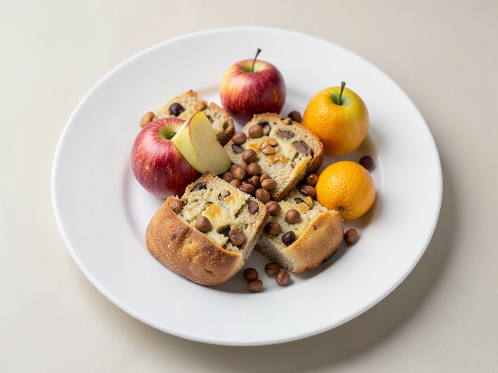 Classica torta dolce di pane e mele