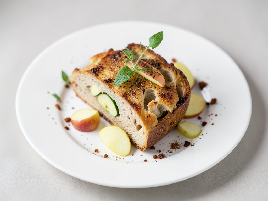 Pane sfogliato caldo con mele e cannella