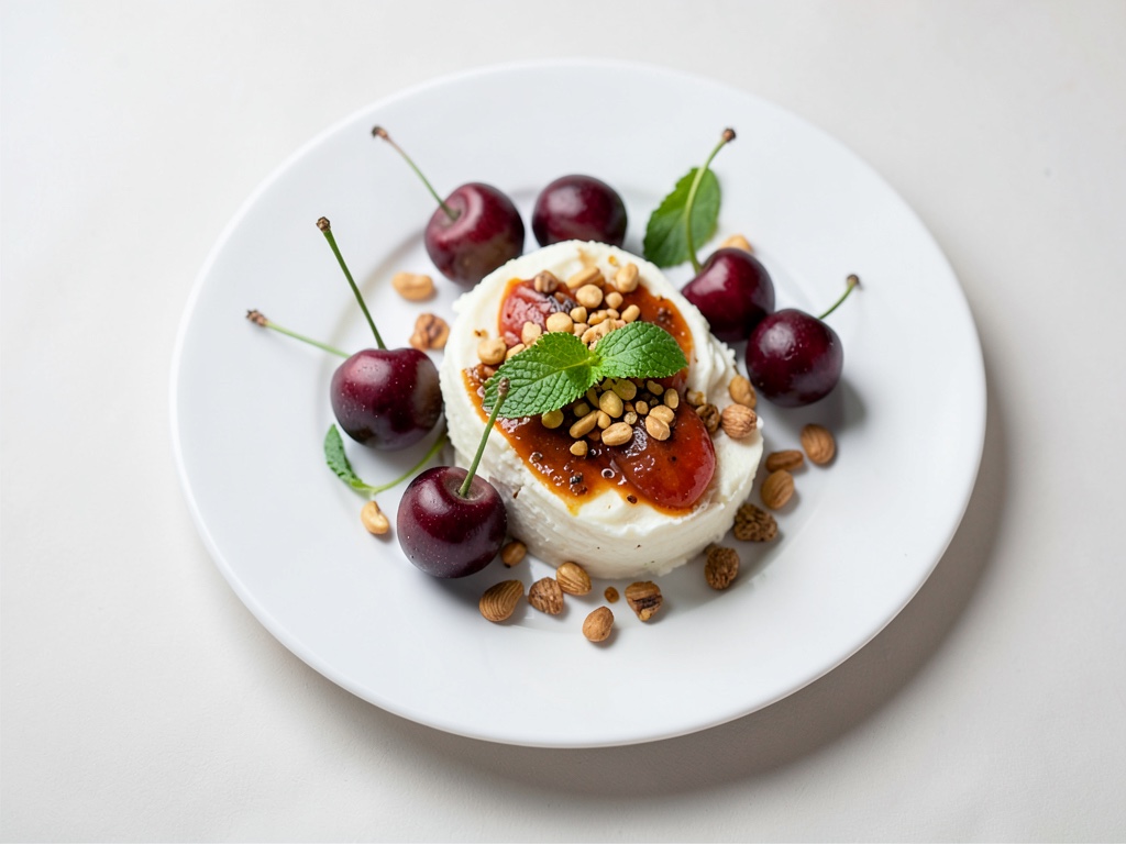 Cerezas con semillas de calabaza