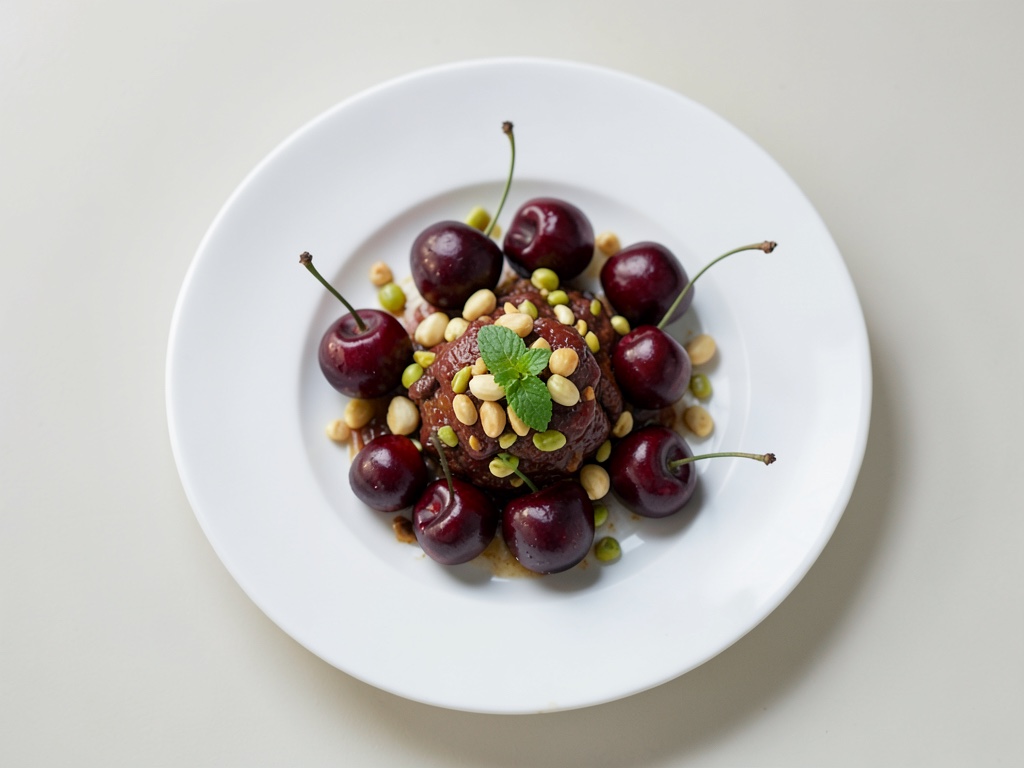 Ensalada de cerezas y pistachos