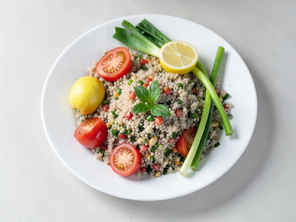 Fresco insalata di tabbouleh con bulgur