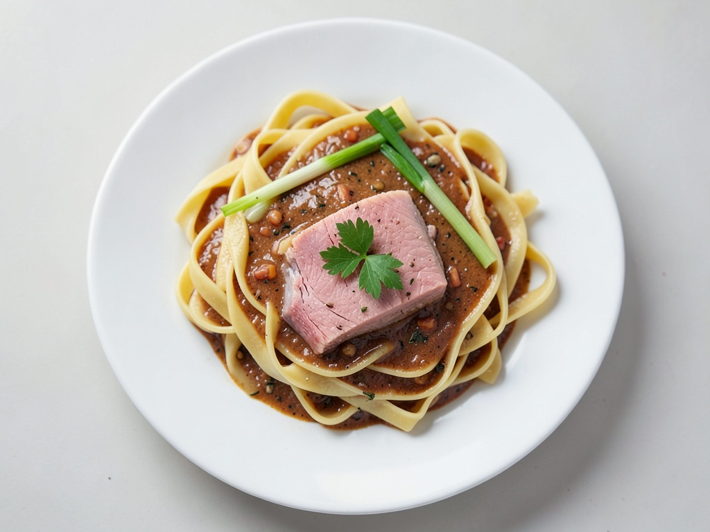 Tagliatelle au saumon en sauce au vin blanc