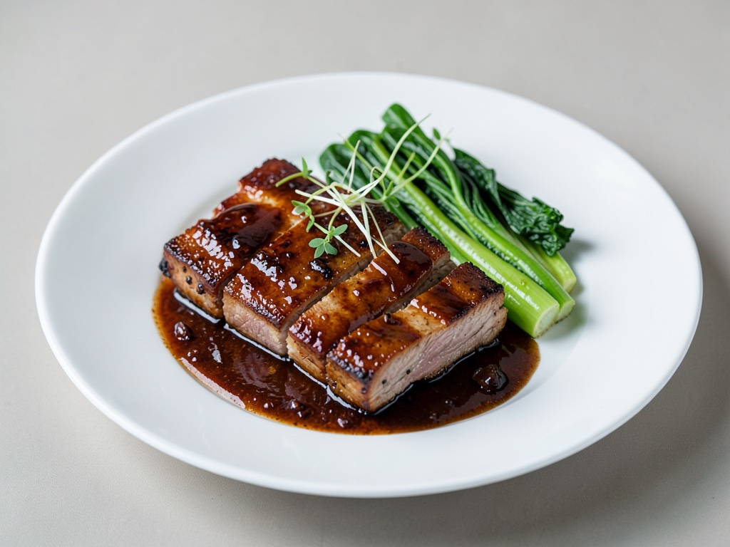 Côtes de porc teriyaki avec pak choi grillé