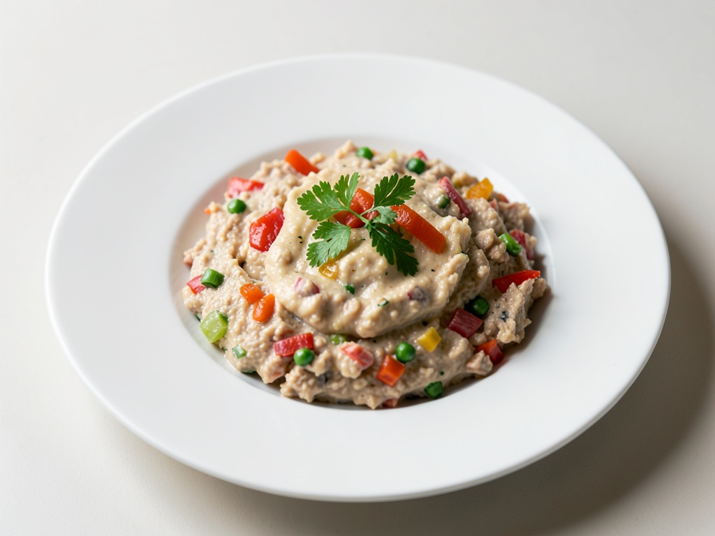 Salsa cremosa de atún y pimiento