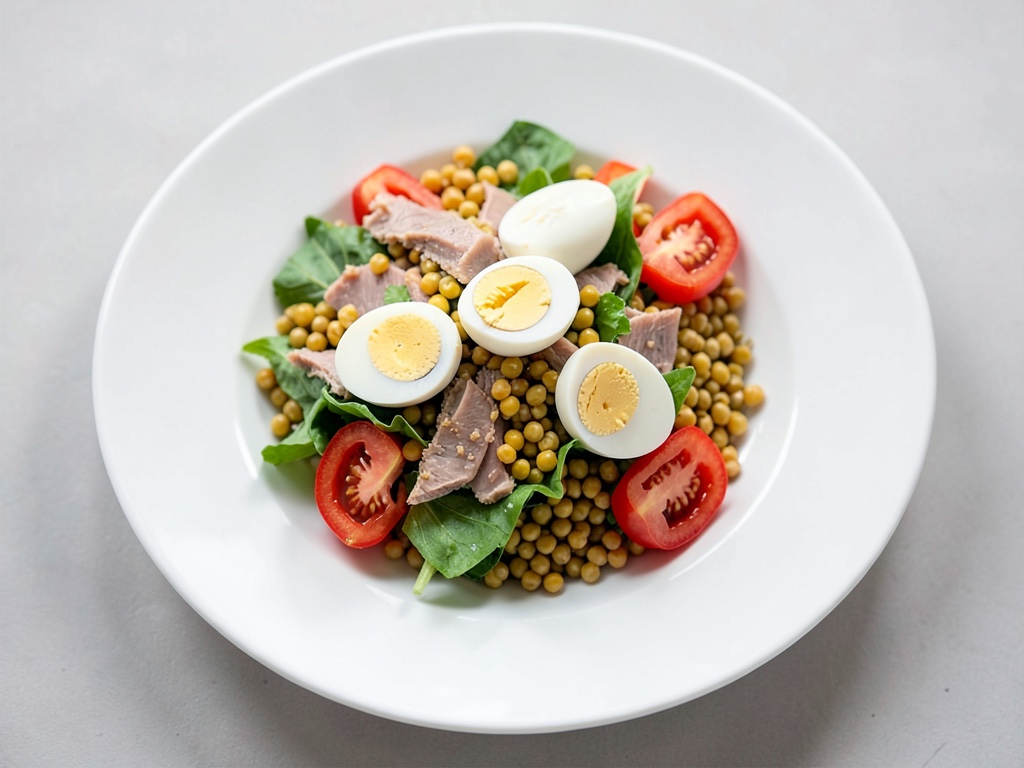 Insalata veloce di tonno e uova